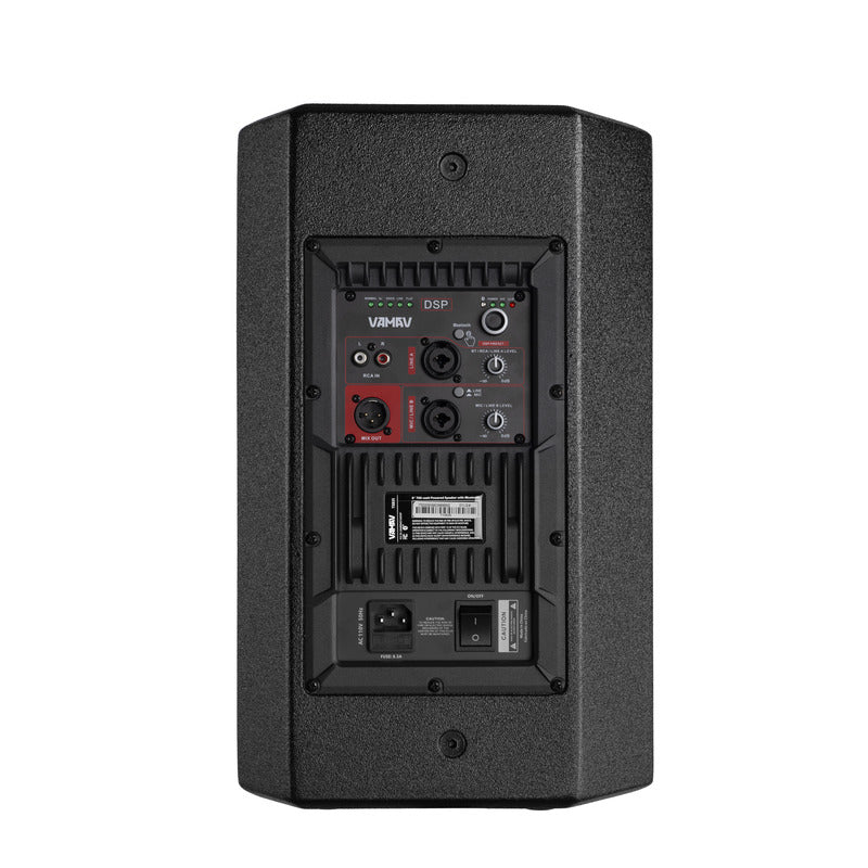 VAMAV TX835 8″ 700-watt Powered Speaker with Bluetooth for Small Venue