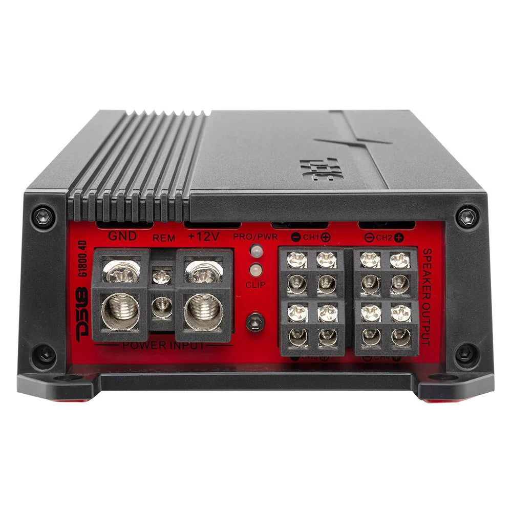 DS18 G1800.4D - GEN-X Full-Range Class D 4-Channel Amplifier | 4 x 150W RMS @ 4-Ohm