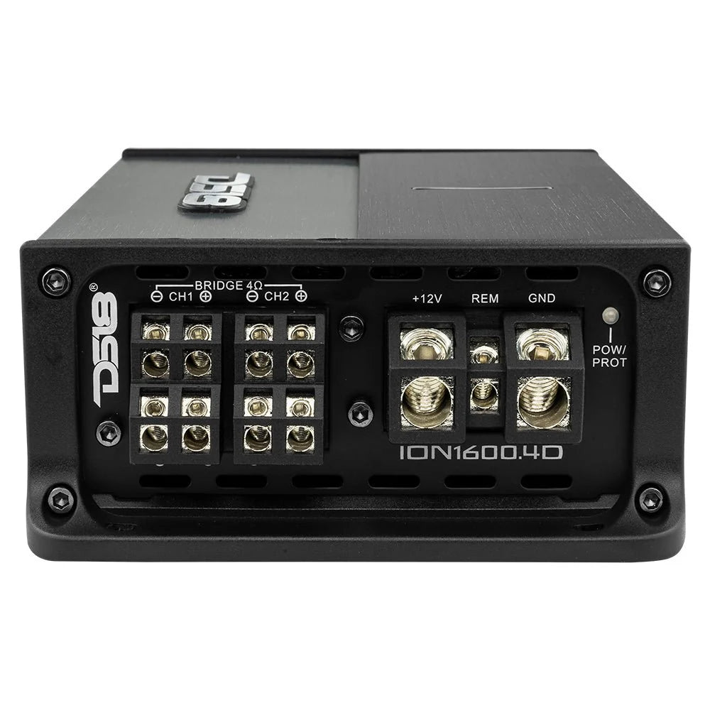 DS18 ION1600.4D -ION Compact Full Range Class D 4-Channel Amplifier 4 x 240 Watts RMS @ 4-ohm