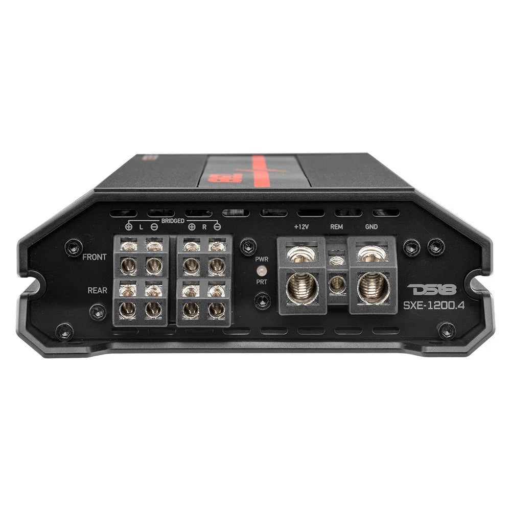 DS18 SXE-1200.4- SXE Class A/B 4-Channel Full-Range Car Amplifier 4 x 60 RMS @4 Ohm 1200 Watts
