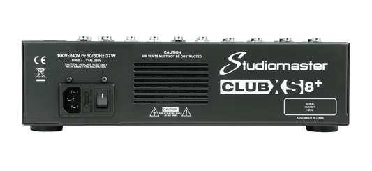 Studiomaster CLUB XS8+ COMPACT MIXING CONSOLE