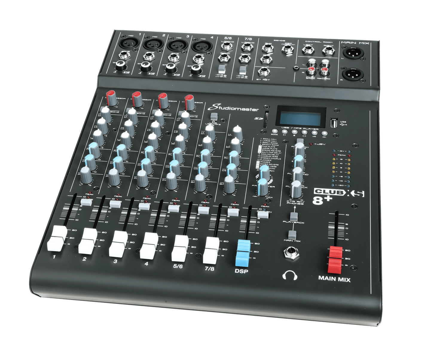 Studiomaster CLUB XS8+ COMPACT MIXING CONSOLE