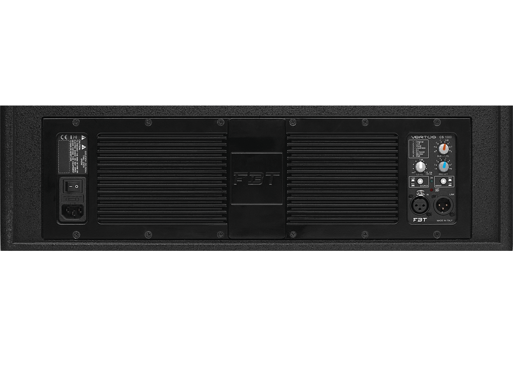 FBT VERTUS CS 1000 amplifier controls and connections