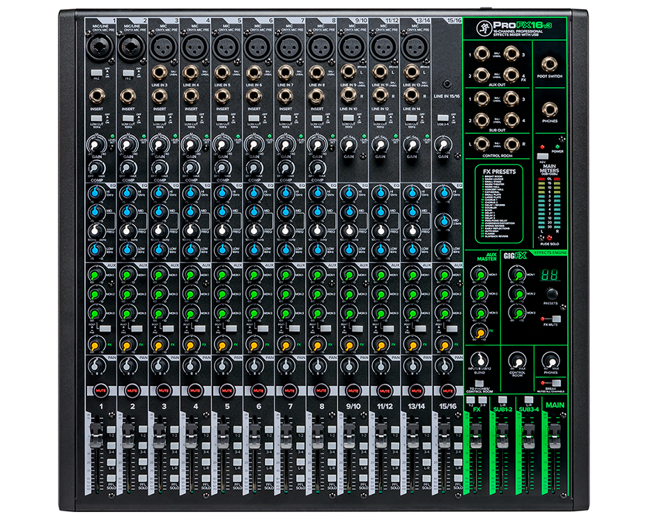 MACKIE ProFX16v3 16 Channel Professional Mixer with USB