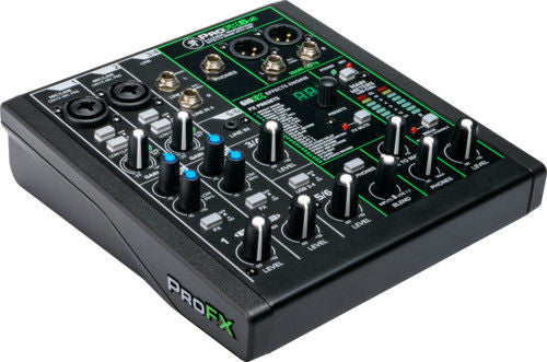 Mackie Profx6v3 6-Channel Professional Effects Mixer with USB