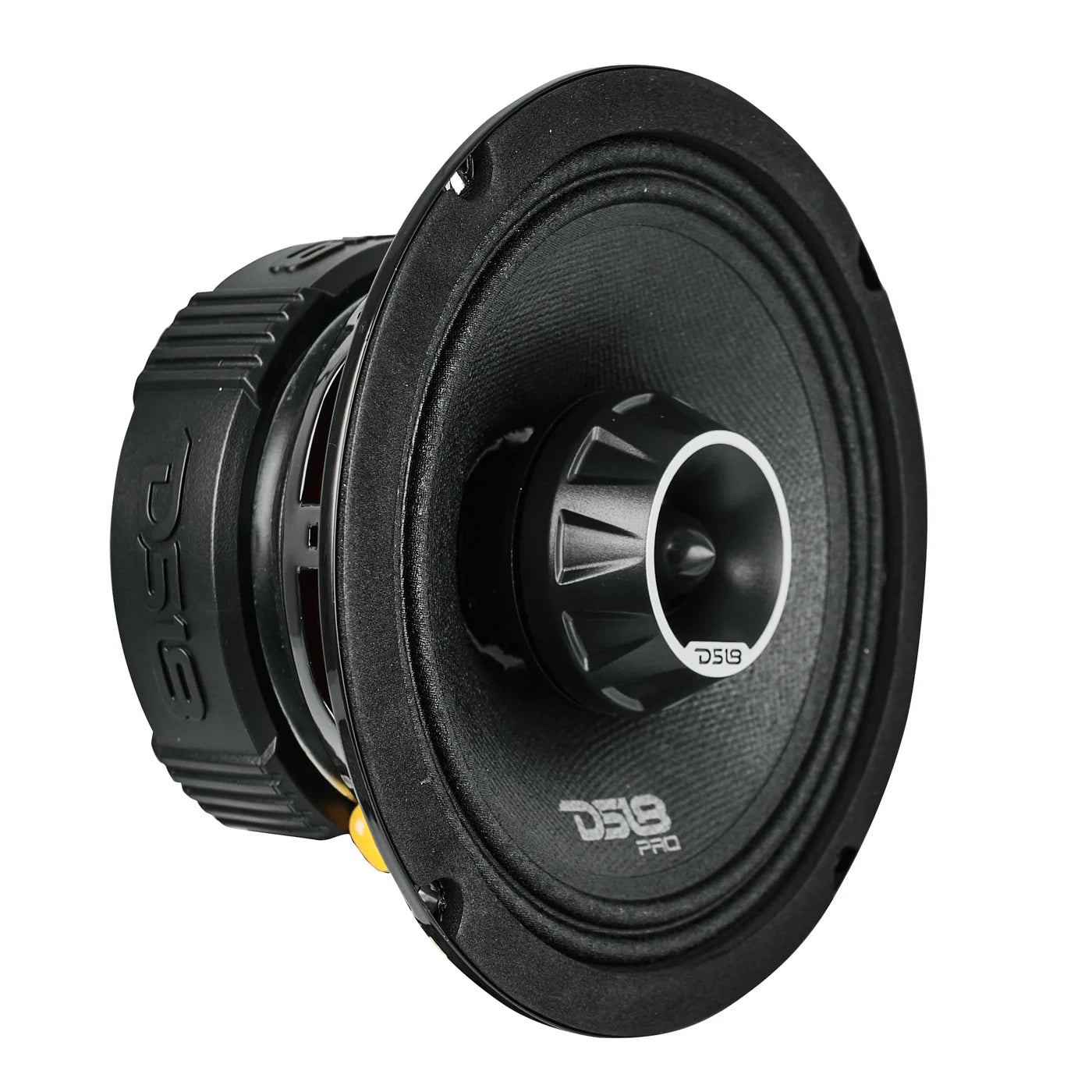 DS18 PRO-ZT 6.5" Coaxial Mid-Range Loudspeaker with Water-Resistant Cone Built-in Bullet Tweeter and Grill | 225W RMS 4-Ohm
