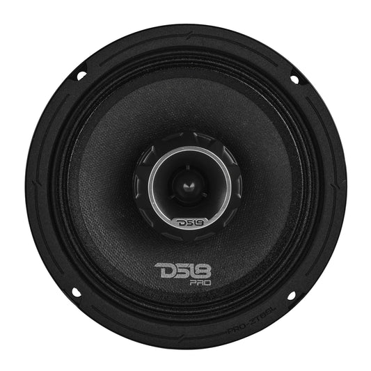 DS18 - PRO-ZT 6.5” Slim Coaxial Mid-Range Loudspeaker with Water-Resistant Cone Built-in Bullet Tweeter | 200W RMS 4-Ohm