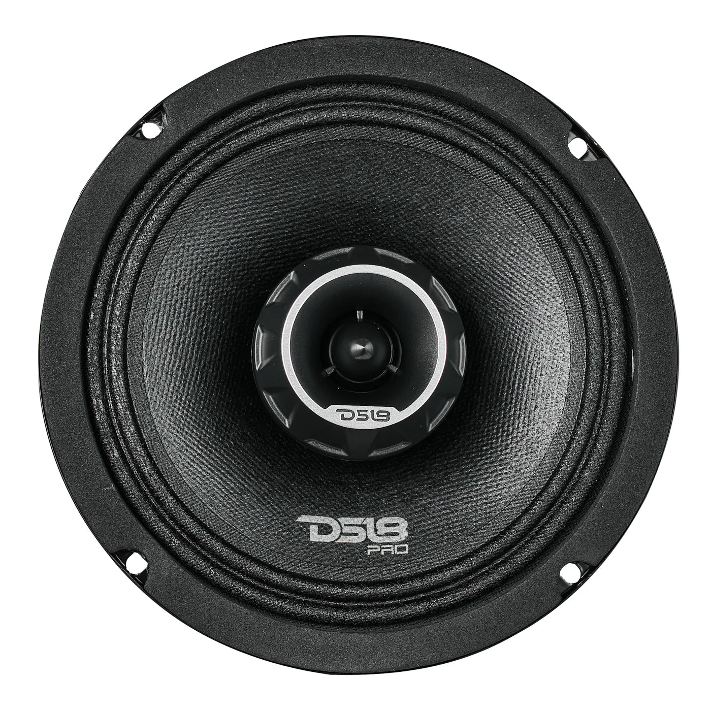DS18 PRO-ZT 6.5" Coaxial Mid-Range Loudspeaker with Water-Resistant Cone Built-in Bullet Tweeter and Grill | 225W RMS 4-Ohm