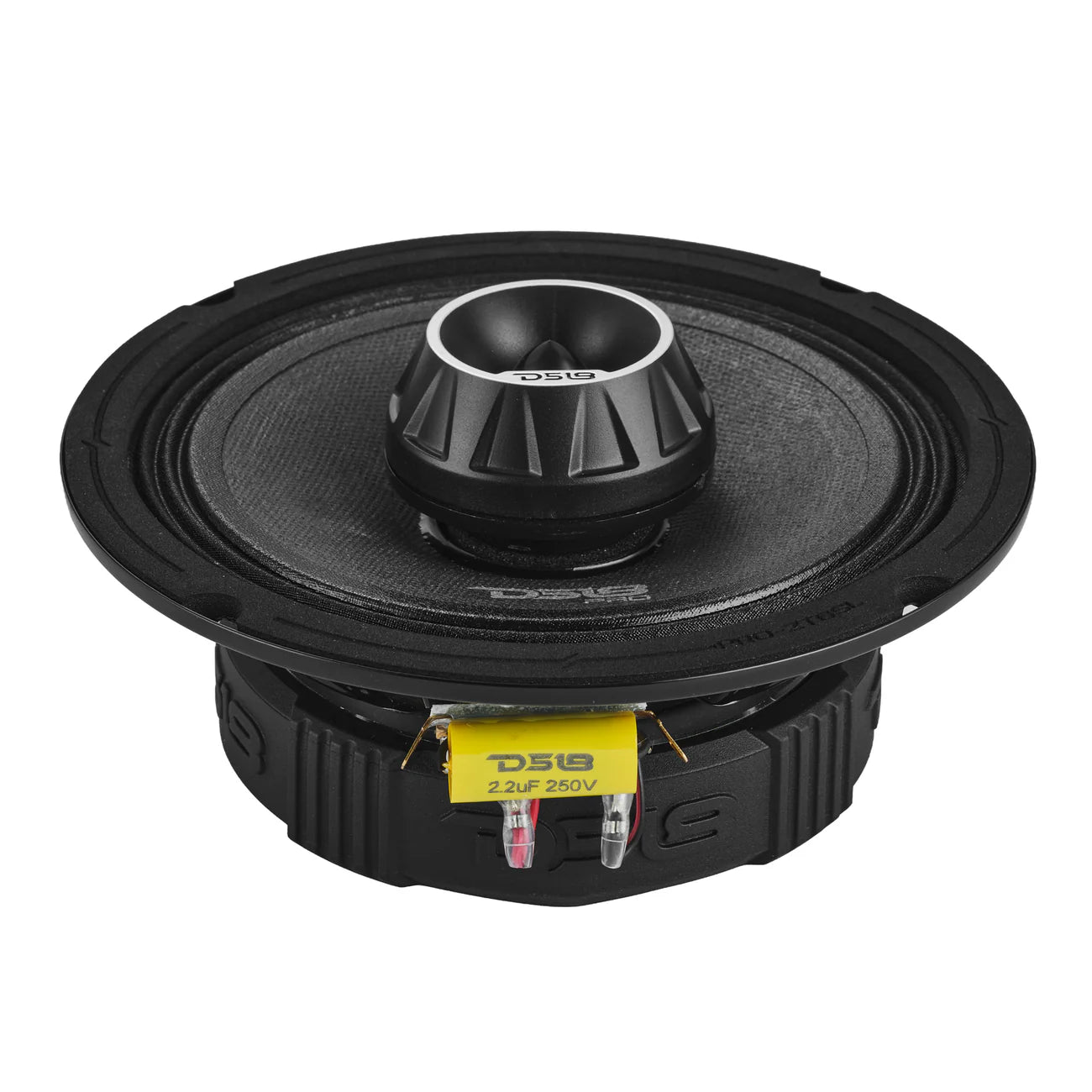 DS18 - PRO-ZT 6.5” Slim Coaxial Mid-Range Loudspeaker with Water-Resistant Cone Built-in Bullet Tweeter | 200W RMS 4-Ohm
