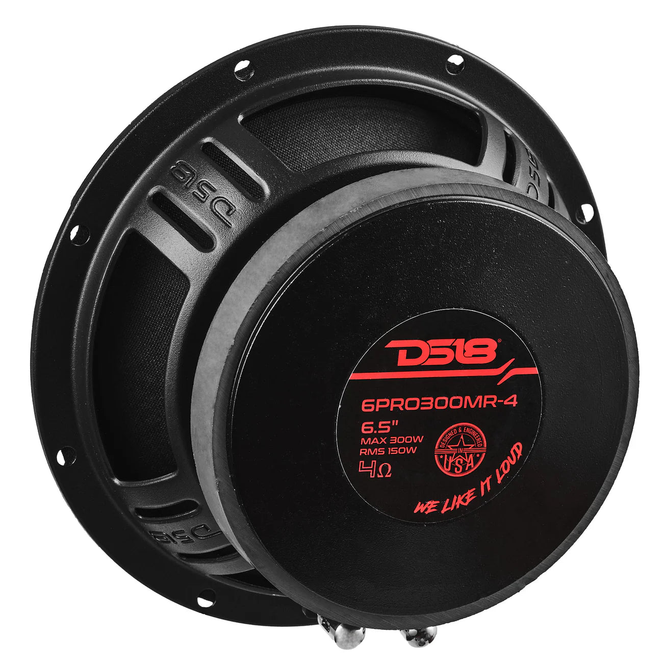 DS18 6PRO300MR-4-PRO 6.5” High Sensitivity Professional Mid-Range Loudspeaker 150 Watts Rms 4-Ohm