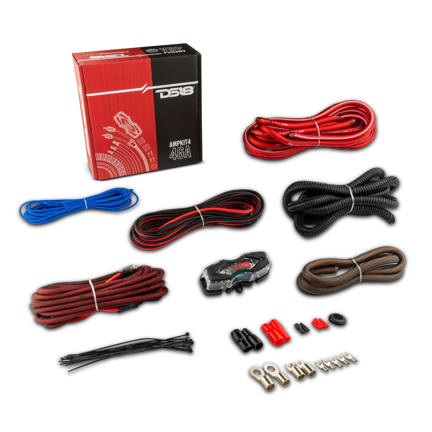 DS18 AMPKIT4 4 GA CCA Amplifier Installation Kit