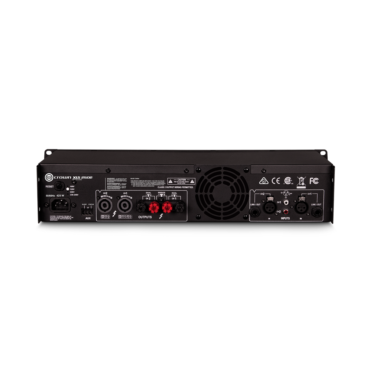 Crown XLS 2502 Two-channel, 775W @ 4Ω Power Amplifier