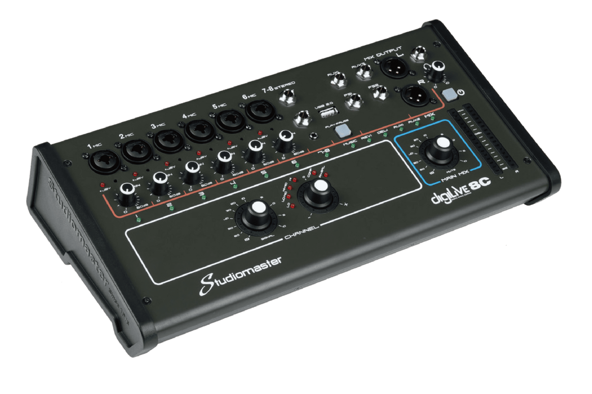 Digital Mixing Console Digilive 8c Leftangle Studiomaster
