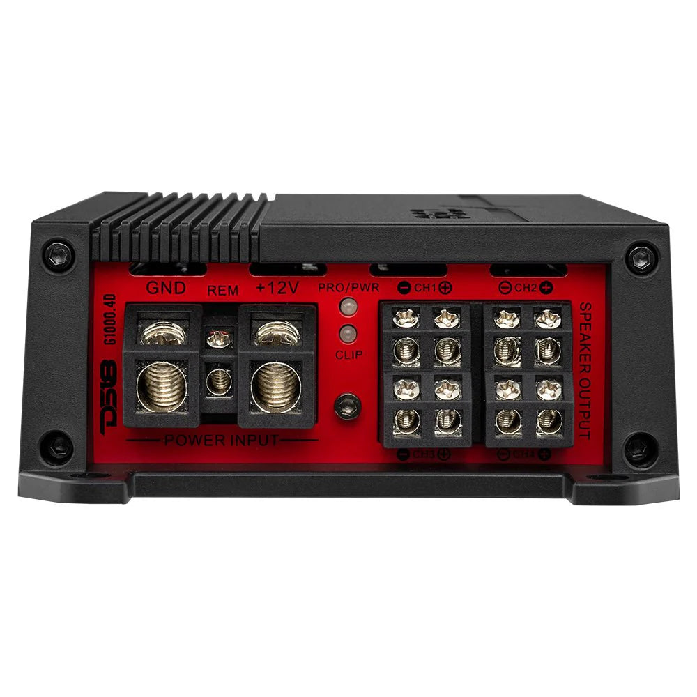DS18 G1000.4D- GEN-X Full-Range Class D 4-Channel Amplifier | 4 x 90W RMS @ 4-Ohm