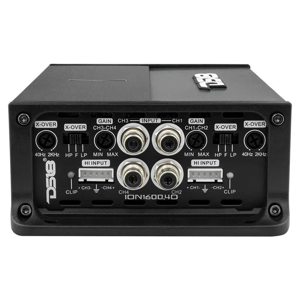 DS18 ION1600.4D -ION Compact Full Range Class D 4-Channel Amplifier 4 x 240 Watts RMS @ 4-ohm