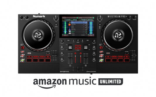 Numark Mixstream Pro + Standalone Streaming DJ Controller with Amazon Music