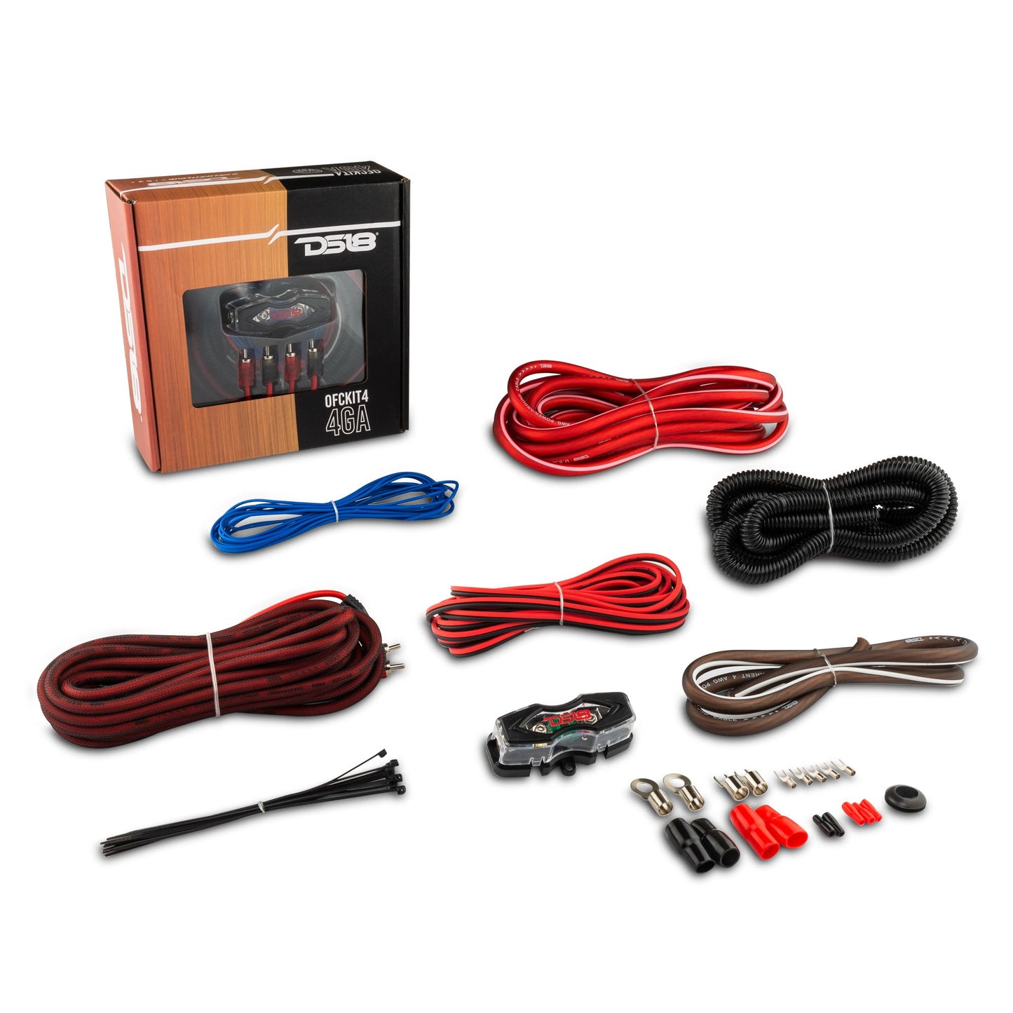 DS18 OFCKIT4 4 GA OFC Copper Amplifier Installation Kit