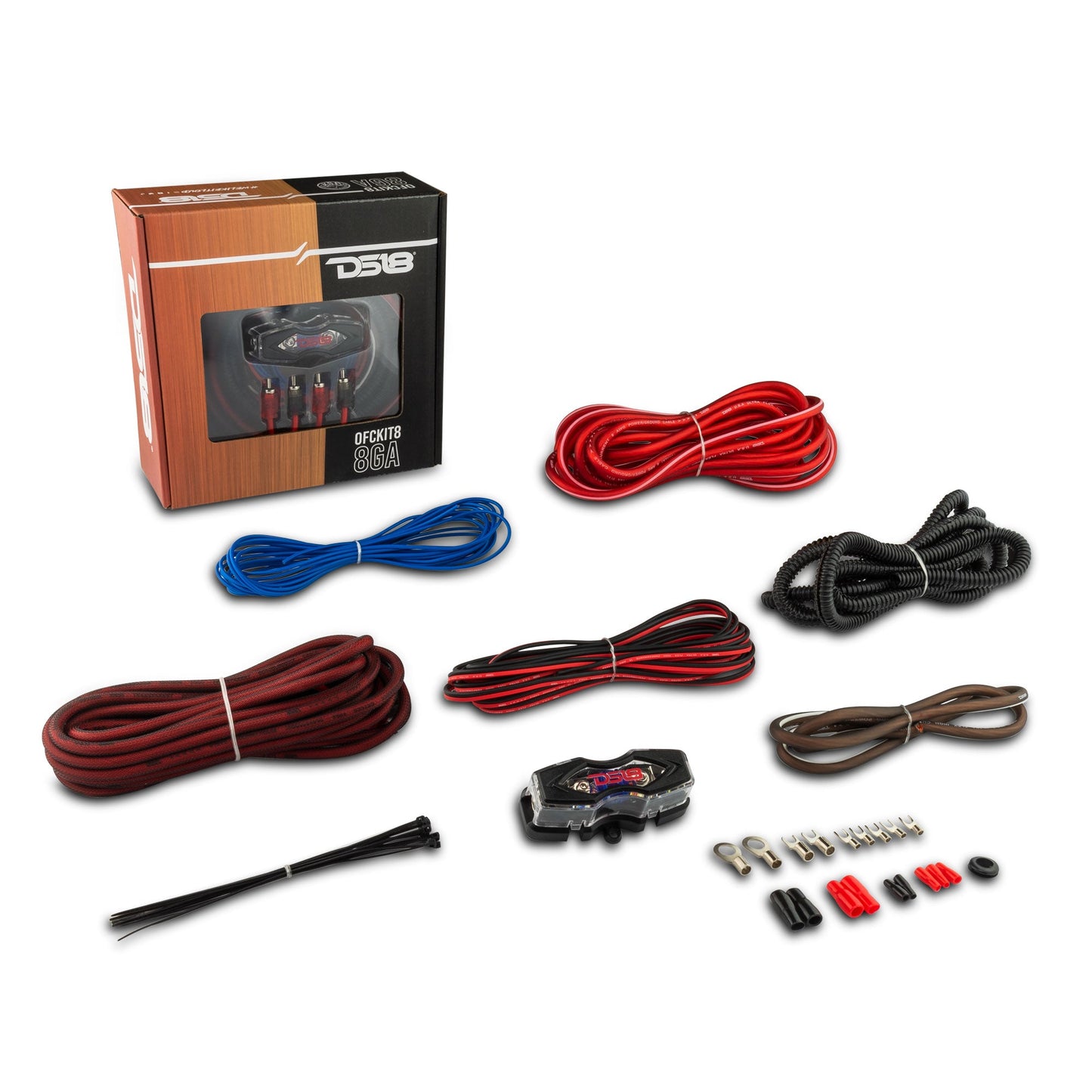 DS18 OFCKIT8 8 GA OFC Copper Amplifier Installation Kit