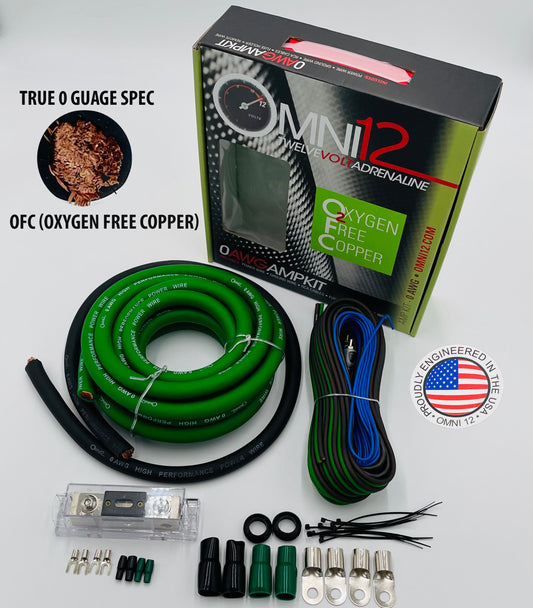 Omni 12 0 Gauge OFC Amplifier Installation Kit