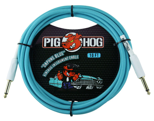 Pig Hog "Daphne Blue" Instrument Cable, 10ft