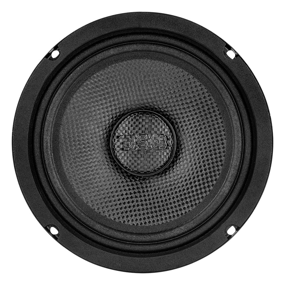 DS18 PRO 6.5” DS18- Shallow Mid-Bass Loudspeaker with Carbon Fiber Water-Resistant Cone | 250W RMS 4-Ohm