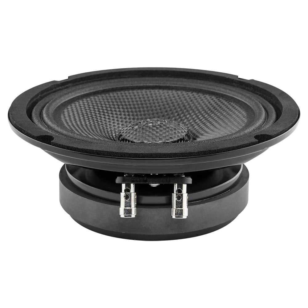 DS18 PRO 6.5” DS18- Shallow Mid-Bass Loudspeaker with Carbon Fiber Water-Resistant Cone | 250W RMS 4-Ohm