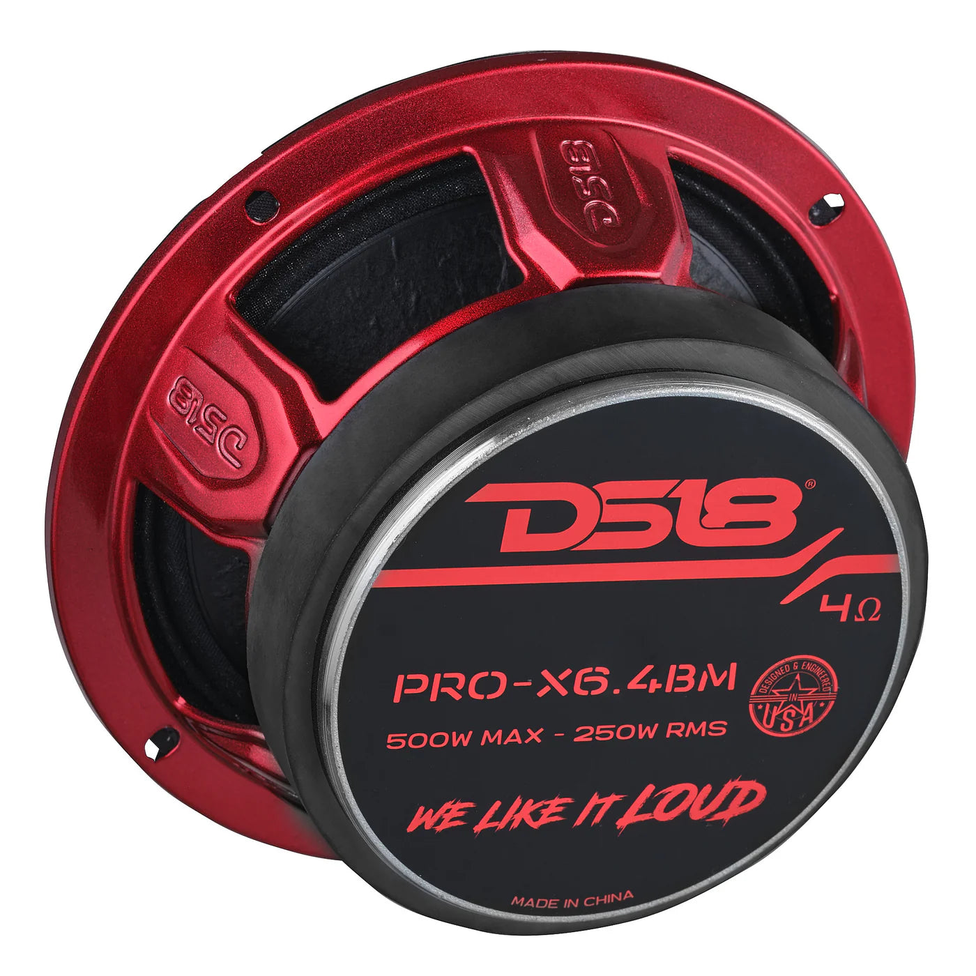DS18 - PRO-X 6.5" Mid-Range Loudspeaker with Bullet | 250W RMS 4-Ohm