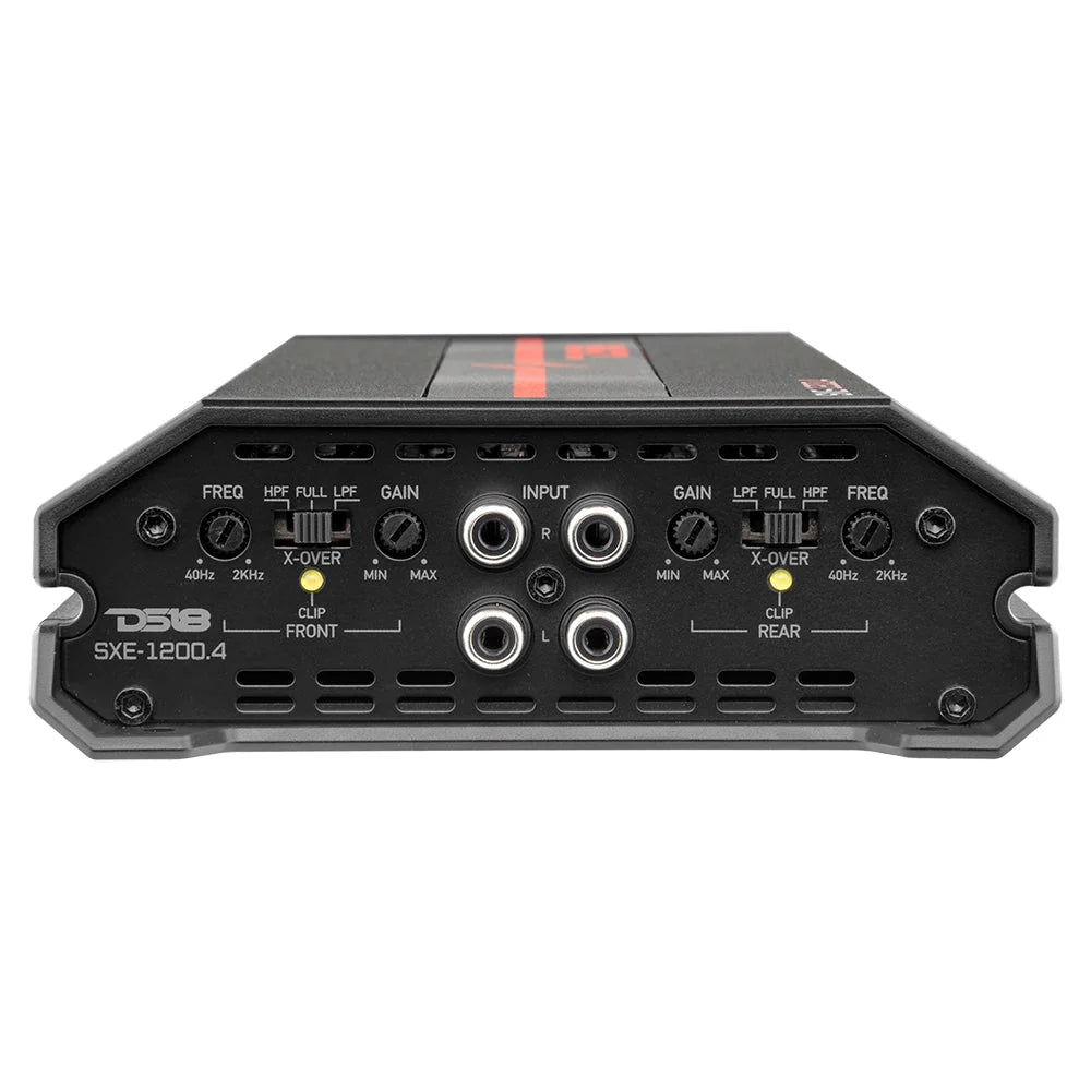 DS18 SXE-1200.4- SXE Class A/B 4-Channel Full-Range Car Amplifier 4 x 60 RMS @4 Ohm 1200 Watts