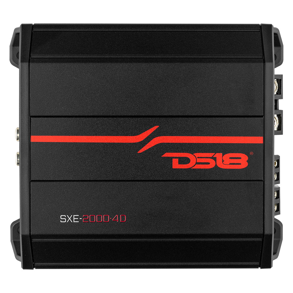 DS18 SXE-2000.4D- SXE Class D 4-Channel Amplifier 4 x 100 Watts Rms @ 4-ohm 2000 Watts