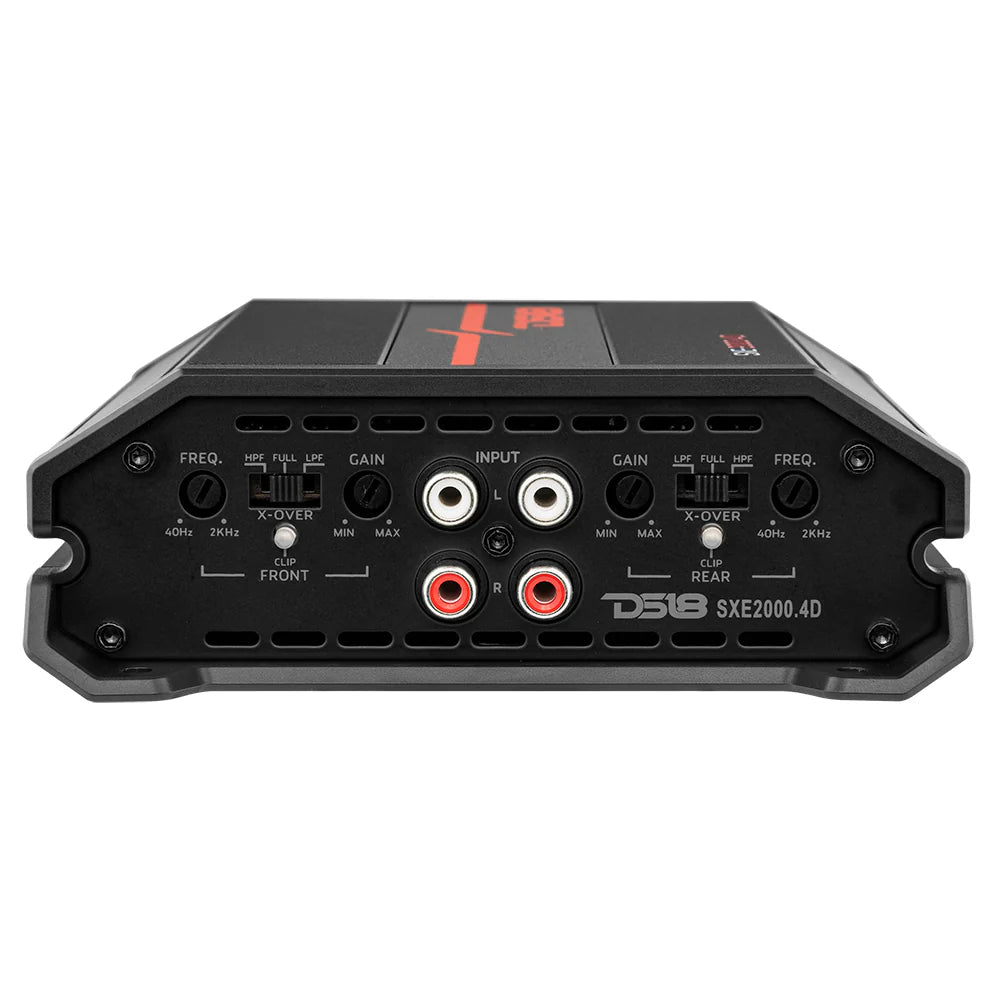 DS18 SXE-2000.4D- SXE Class D 4-Channel Amplifier 4 x 100 Watts Rms @ 4-ohm 2000 Watts