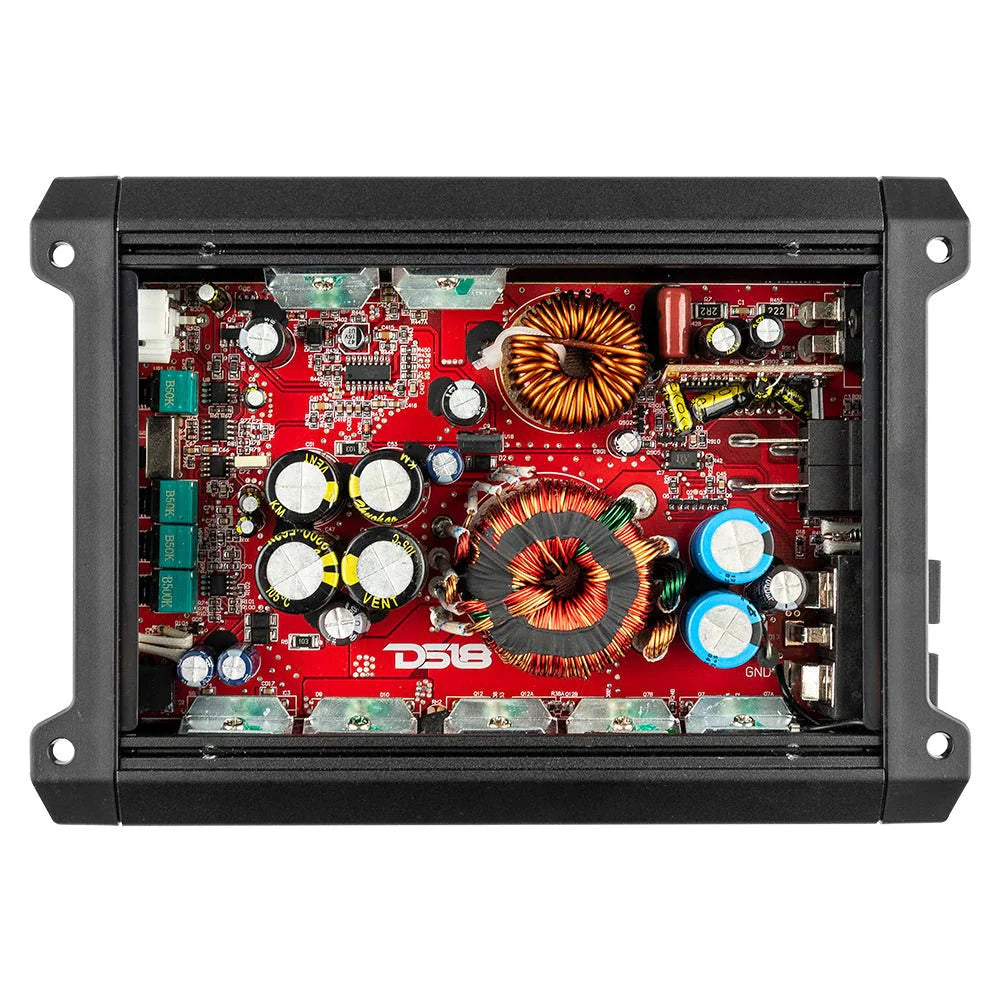 DS18 SXE-2500.1D- SXE Class D 1-Channel Amplifier 1 x 800 Watts RMS @ 1-Ohm 2500 Watts