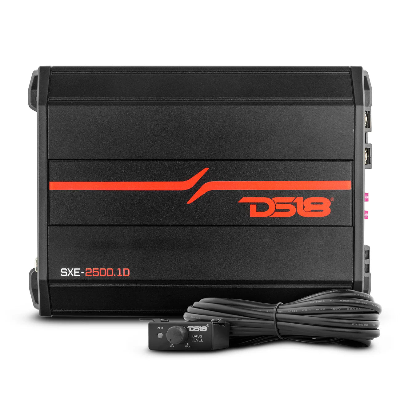 DS18 SXE-2500.1D- SXE Class D 1-Channel Amplifier 1 x 800 Watts RMS @ 1-Ohm 2500 Watts