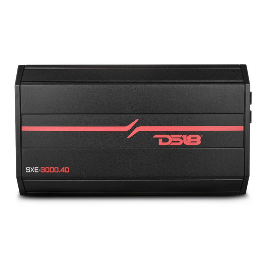 DS18 SXE-3000.4D- Class D 4-Channel Full-Range Car Amplifier 4 x 200 RMS @4 Ohm 3000 Watts