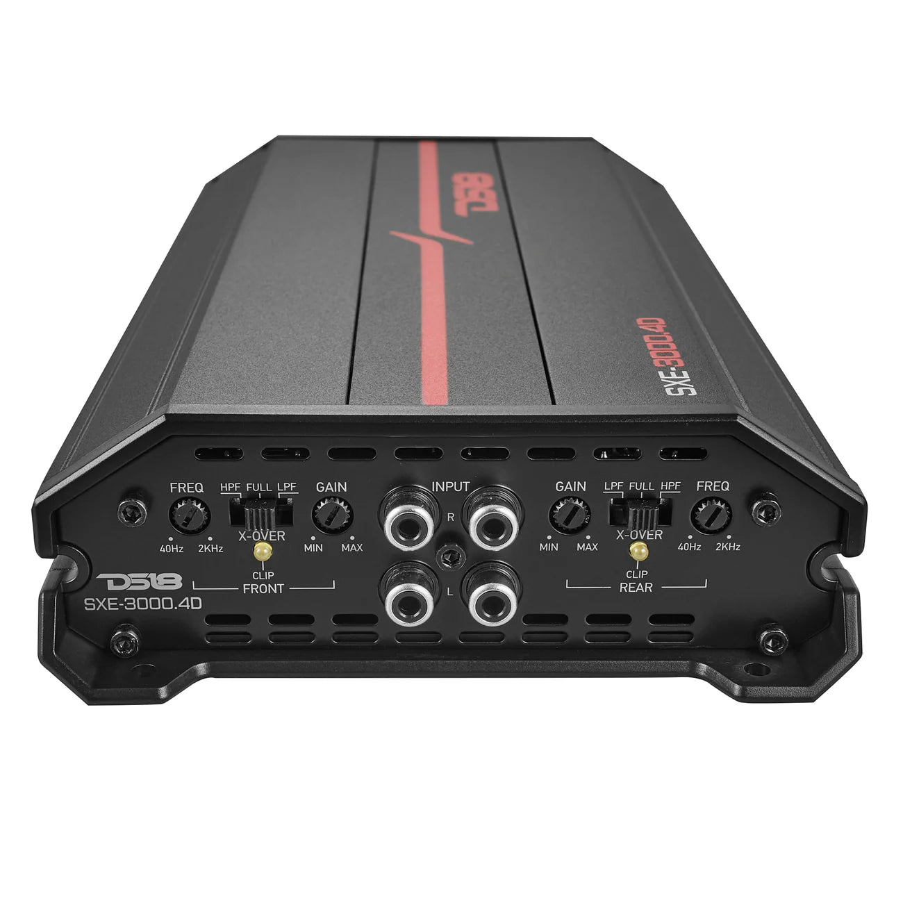 DS18 SXE-3000.4D- Class D 4-Channel Full-Range Car Amplifier 4 x 200 RMS @4 Ohm 3000 Watts