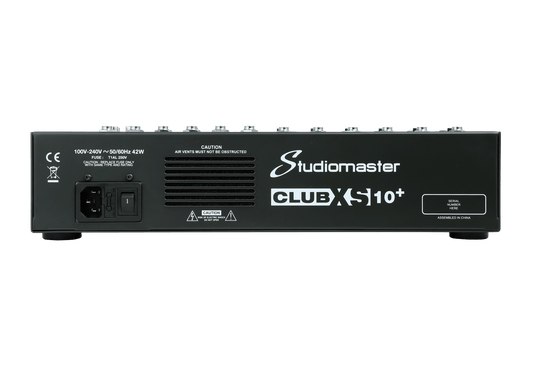 Studiomaster CLUB XS10+ COMPACT MIXING CONSOLE
