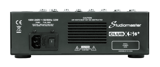 Studiomaster CLUB XS6+