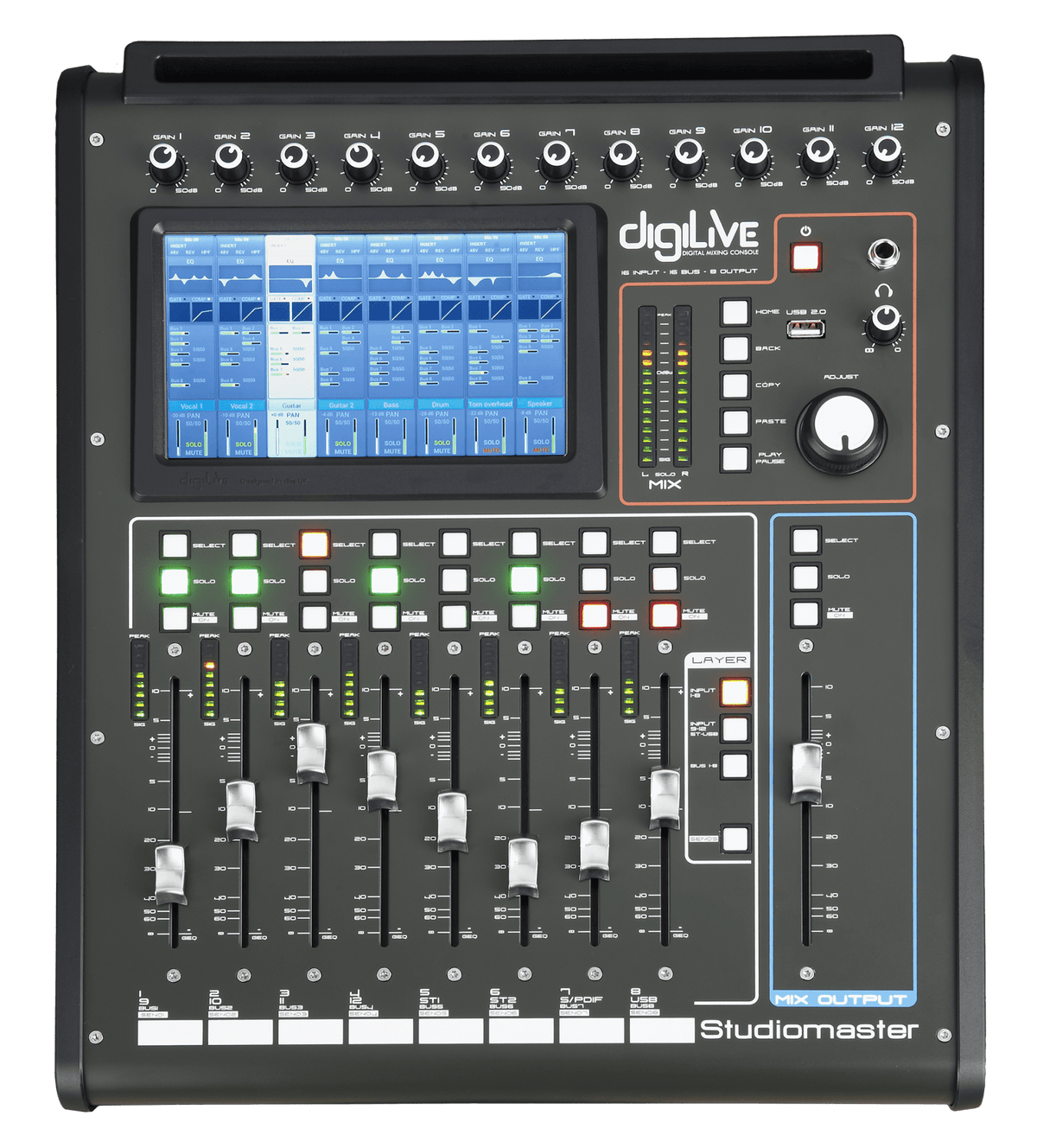 Studiomaster Digilive16 Front Studiomaster