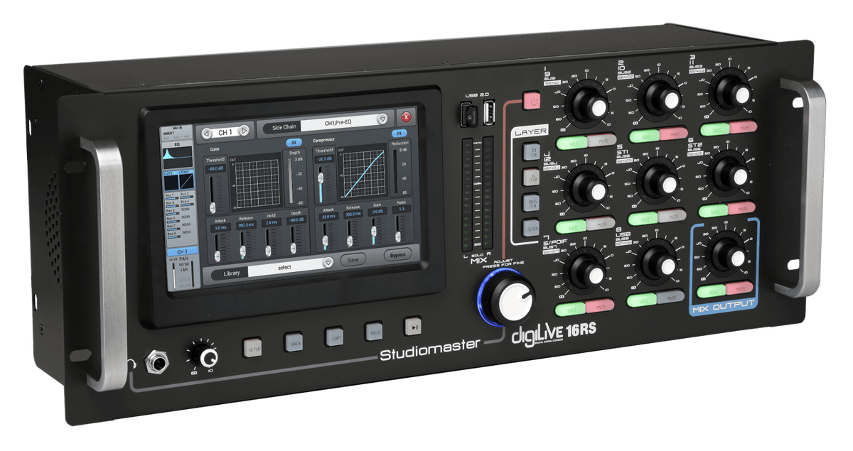 Studiomaster Digilive16rs Leftangle Studiomaster