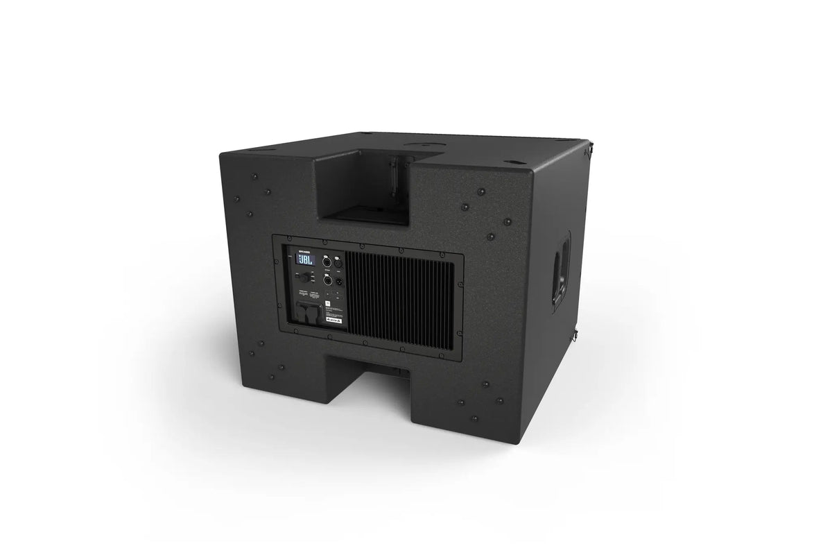 JBL SRX918SF rear controls and connections