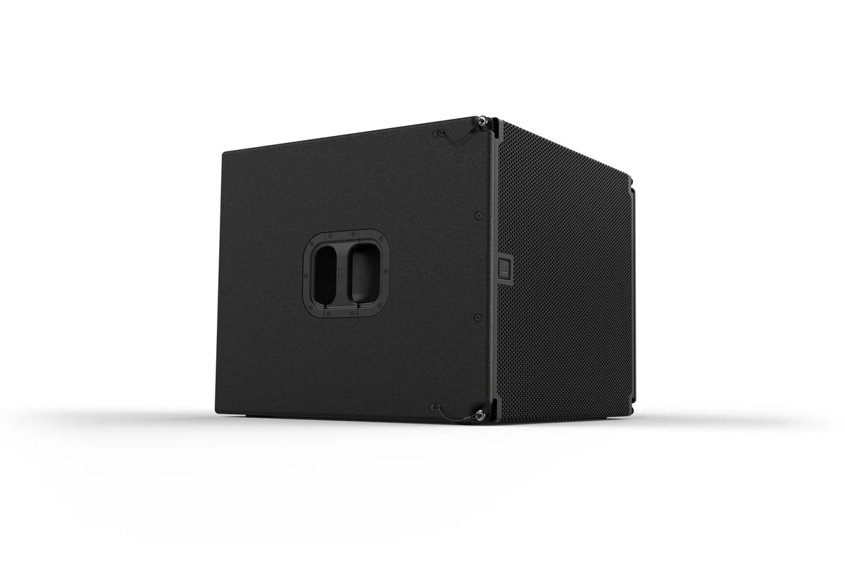 JBL SRX918SF angled front view